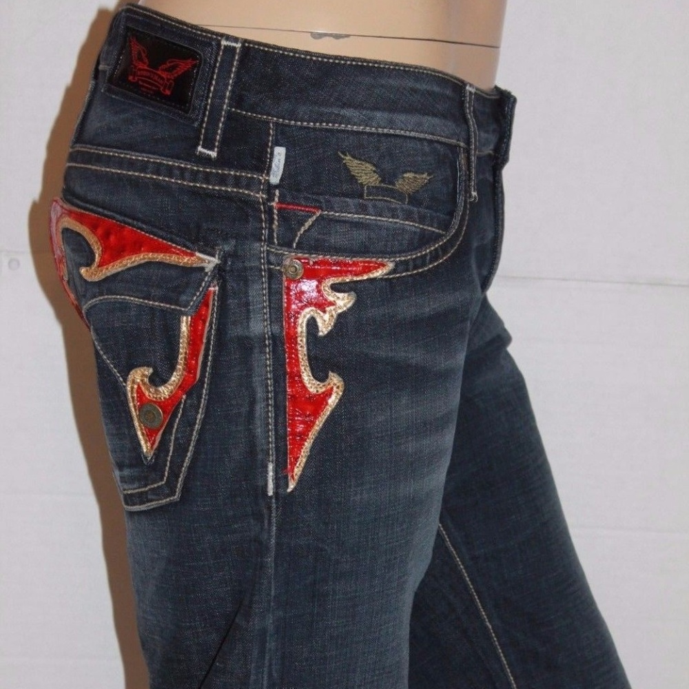 New Men's ROBIN'S JEAN sz 32 OSTRED Straight Jeans - Picture 5 of 8